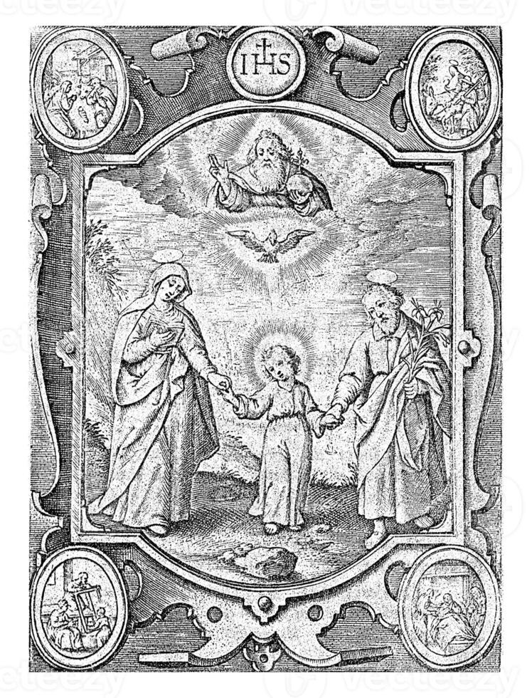 Earthly and Heavenly Trinity, Hieronymus Wierix, 1837 photo