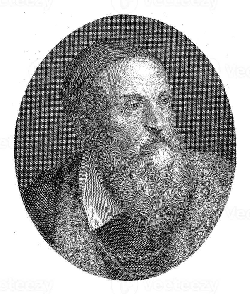 Portrait of painter Titian, Galgano Cipriani, after Giuseppe Bossi, after Titian, 1785 - 1857 photo