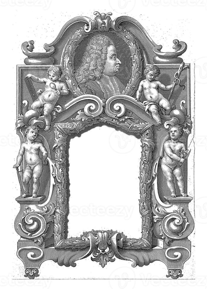 Funeral monument of anatomist Antonio Maria Valsalva, Francesco Zucchi, after Angelo Pio, 1702 - 1764 photo