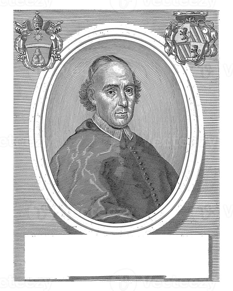 Portrait of Cardinal Nicola Caracciolo, Girolamo Rossi II, after Pietro Nelli, 1715 - 1762 photo