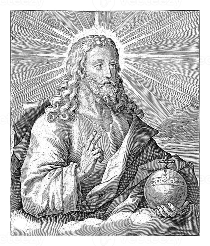 Christ as Salvator Mundi, Crispijn van de Passe I, 1594 photo