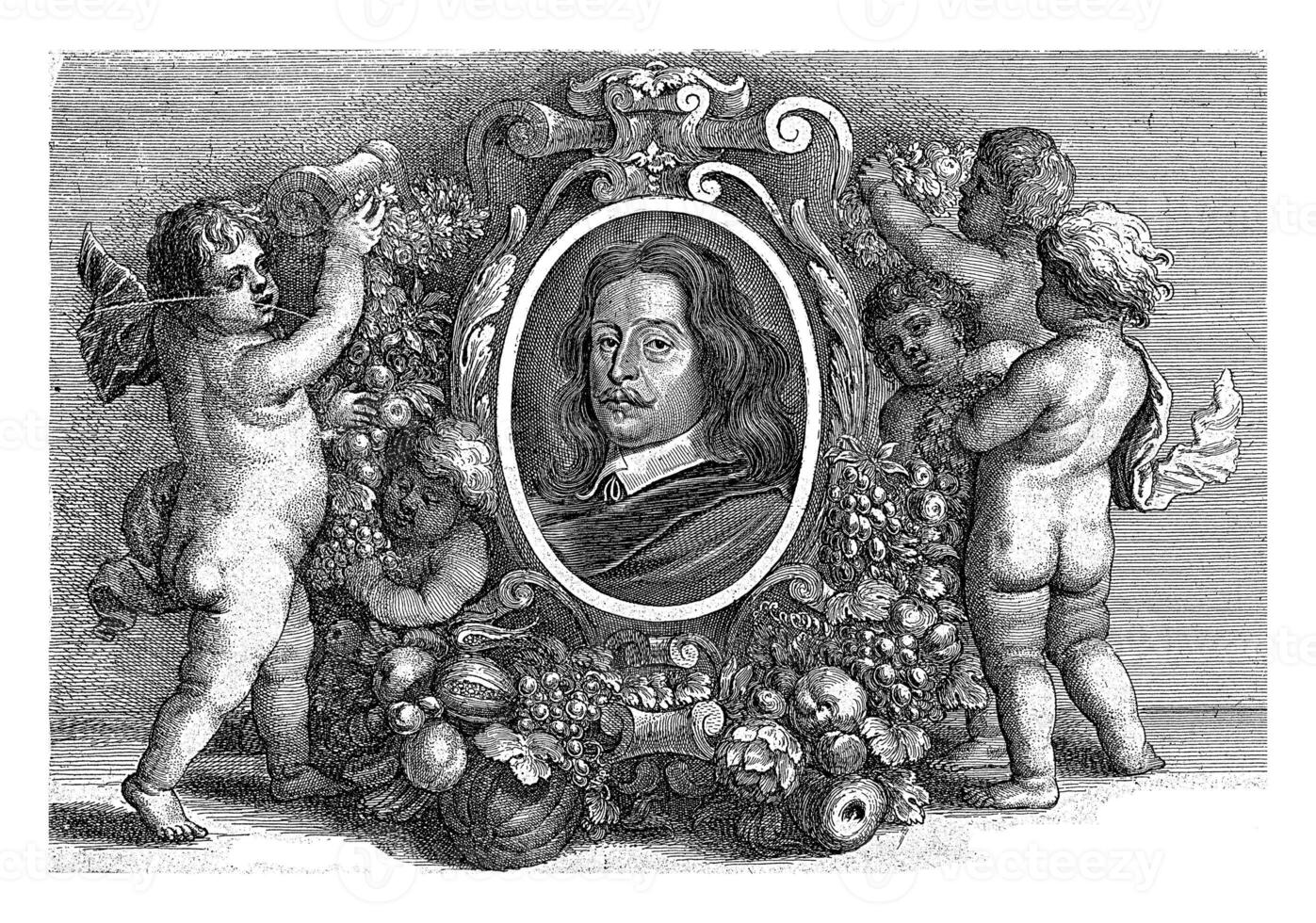 Portrait of Pieter van Avont, Wenceslaus Hollar, after Pieter van Avont, 1651 photo