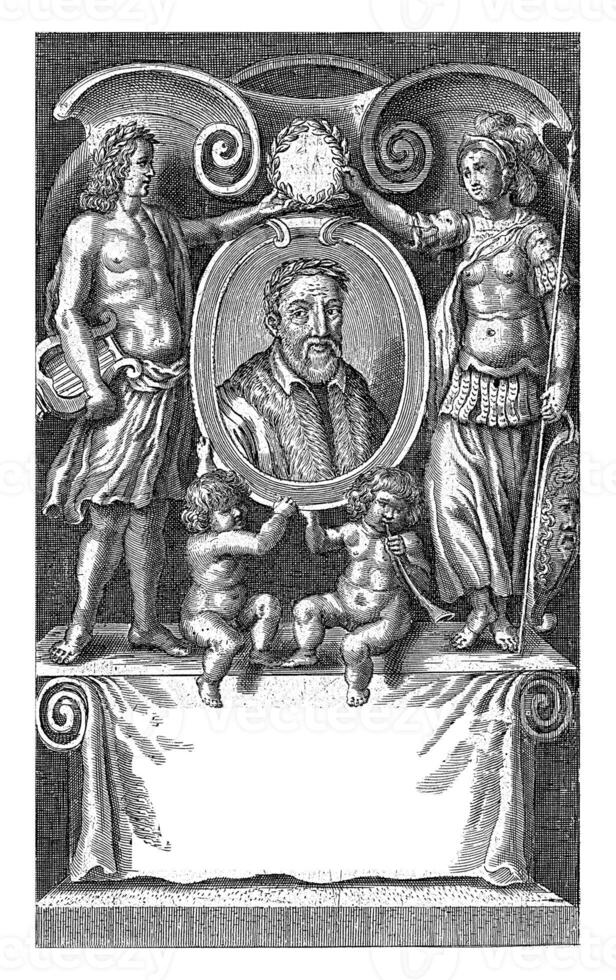 Portrait of Torquato Tasso, Crispijn van de Passe II, after Crispijn van de Passe I, 1658 photo