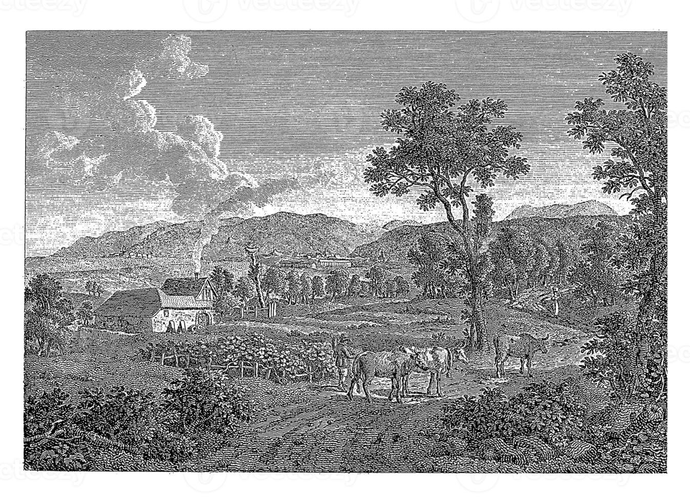 ver de el duro montañas, Jakob Wilhelm cristiano roux, 1822 foto