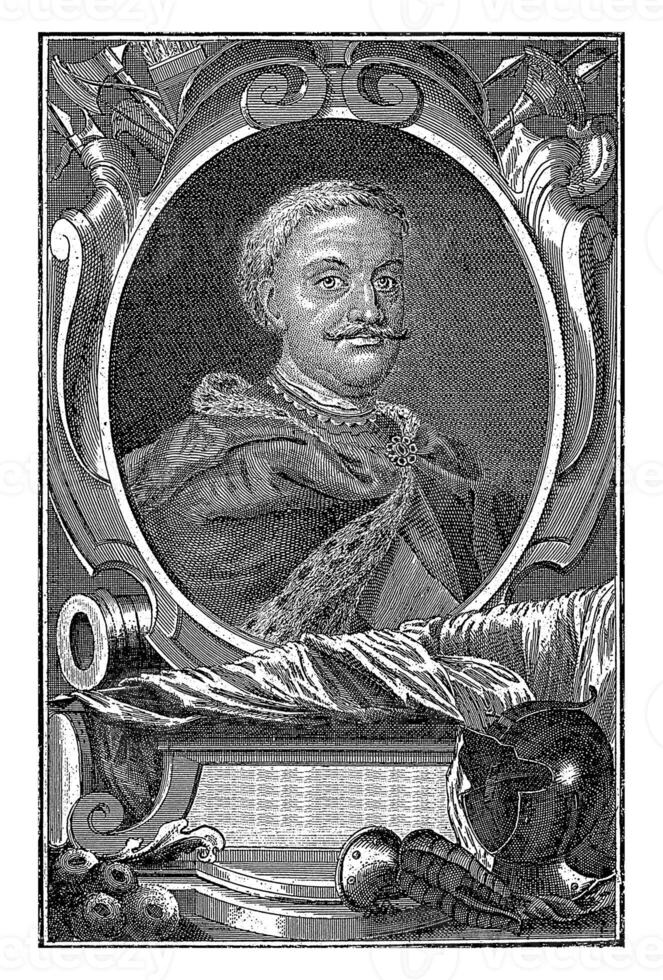 retrato de michael servidumbre Wisniowiecki, georg Pablo busch, 1735 foto