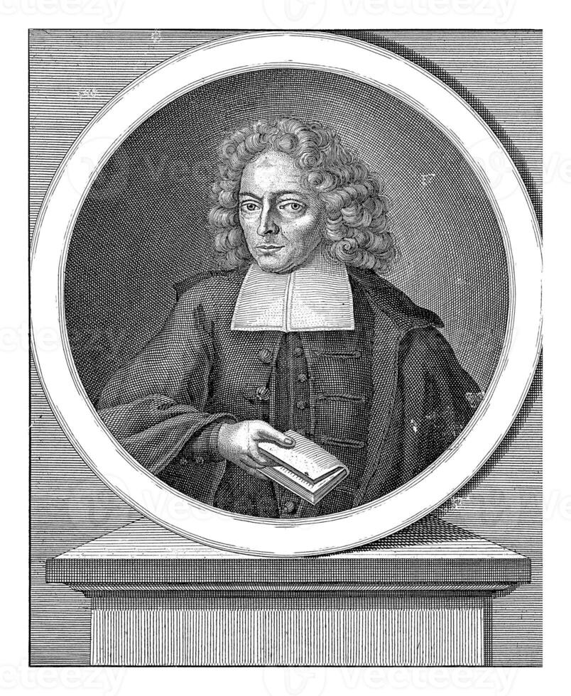 retrato de Adán camioneta halen, pieter sluyter, después nicolaas juwel i, en o después 1704 - 1713 foto