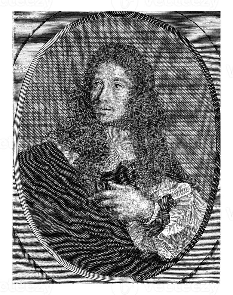 Portrait of Etienne Picart, Bernard Picart, after Velut, 1690 photo