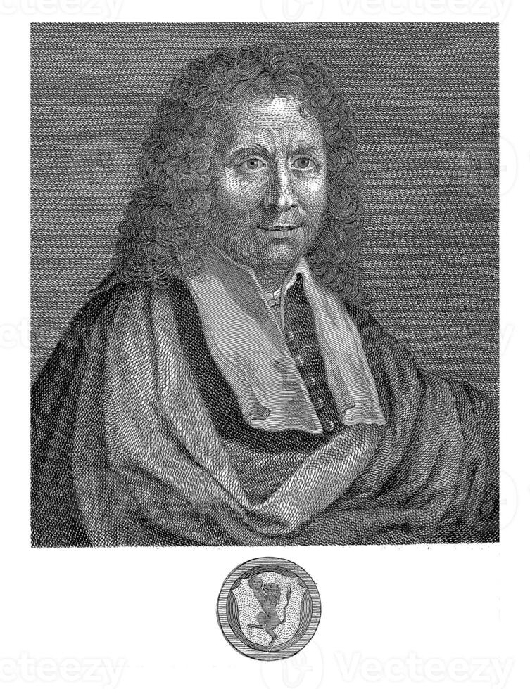 Portrait of Author Benedetto Averani, Gaetano Vascellini, after unknown, 1755 - 1805 photo