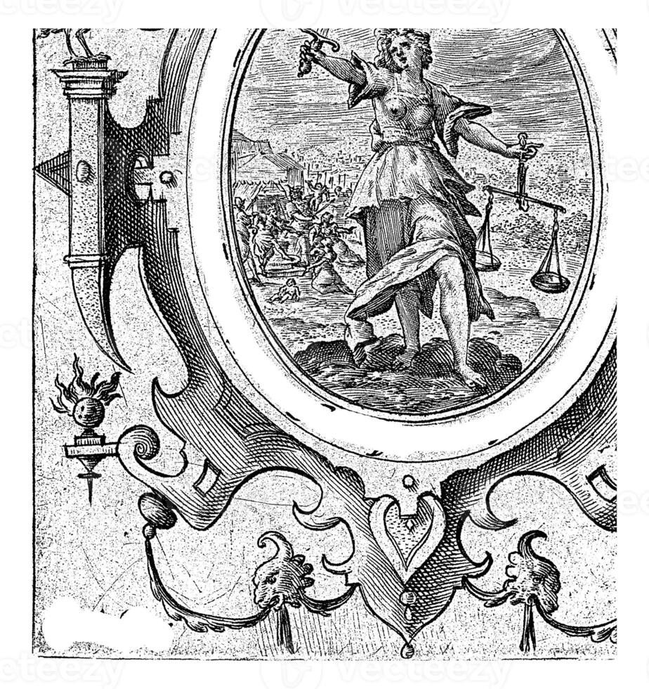 Justice, Crispijn van de Passe I, 1574 - 1637 photo
