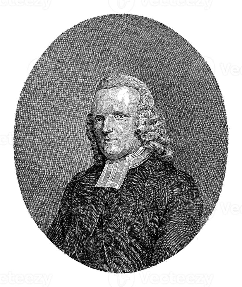 Portrait of Hermanus Johannes Krom, Mathias de Sallieth, after Jacob Perkois, 1789 - 1790 photo