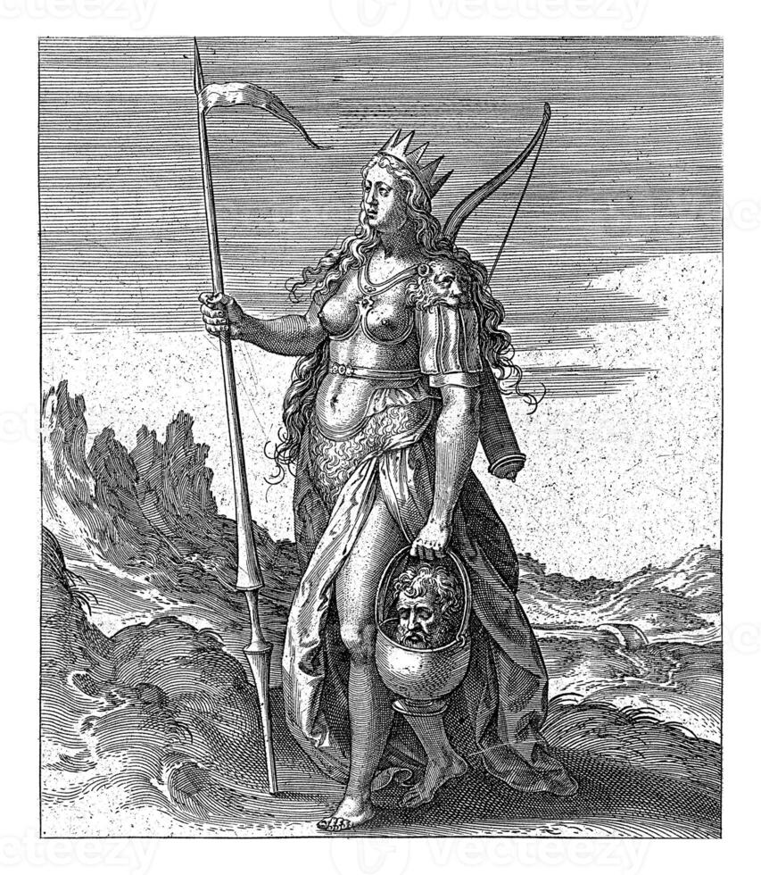 Tomyris, Hieronymus Wierix attributed to, after Crispijn van den Broeck, 1578 photo