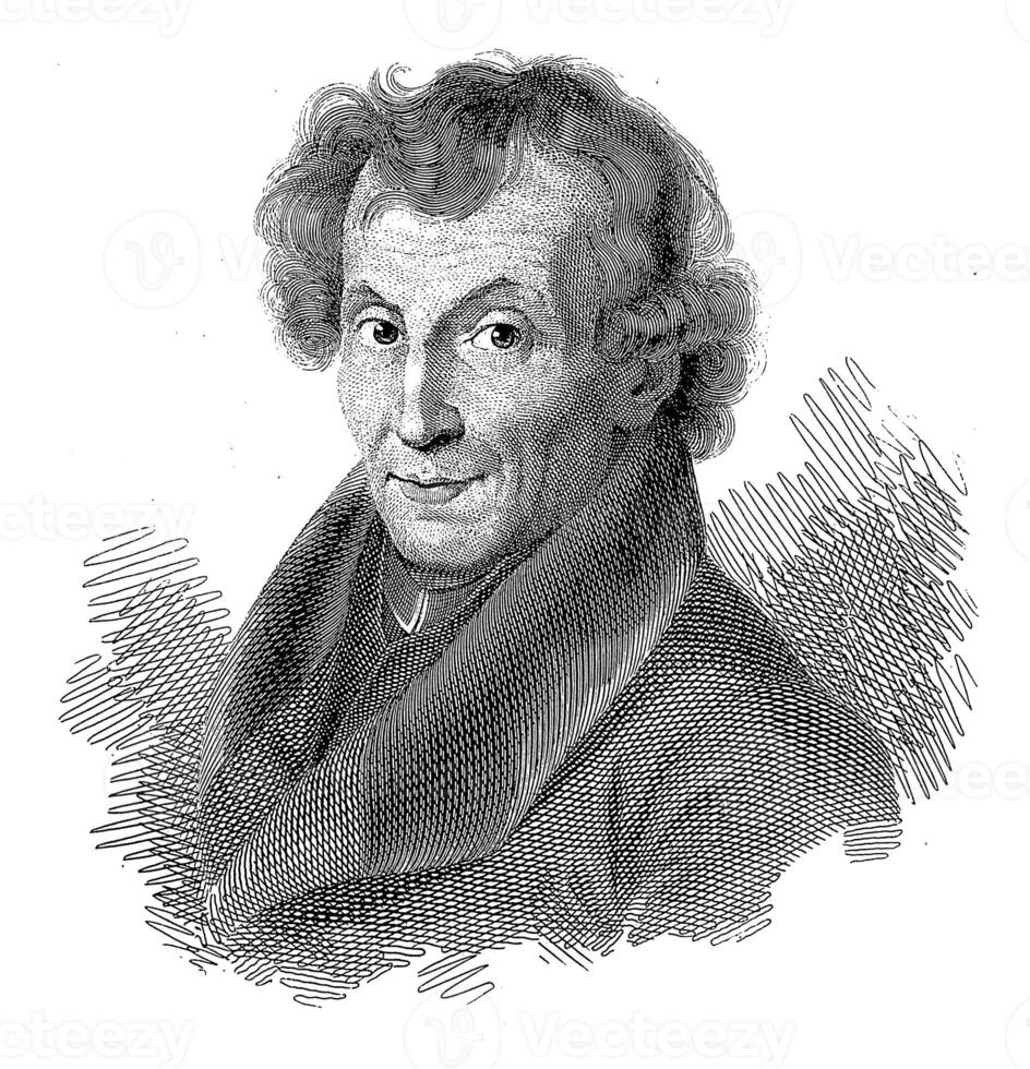 Portret van Michele Colombo, Antonio Dalca, after Giovanni Battista Callegari, 1812 - 1888 photo