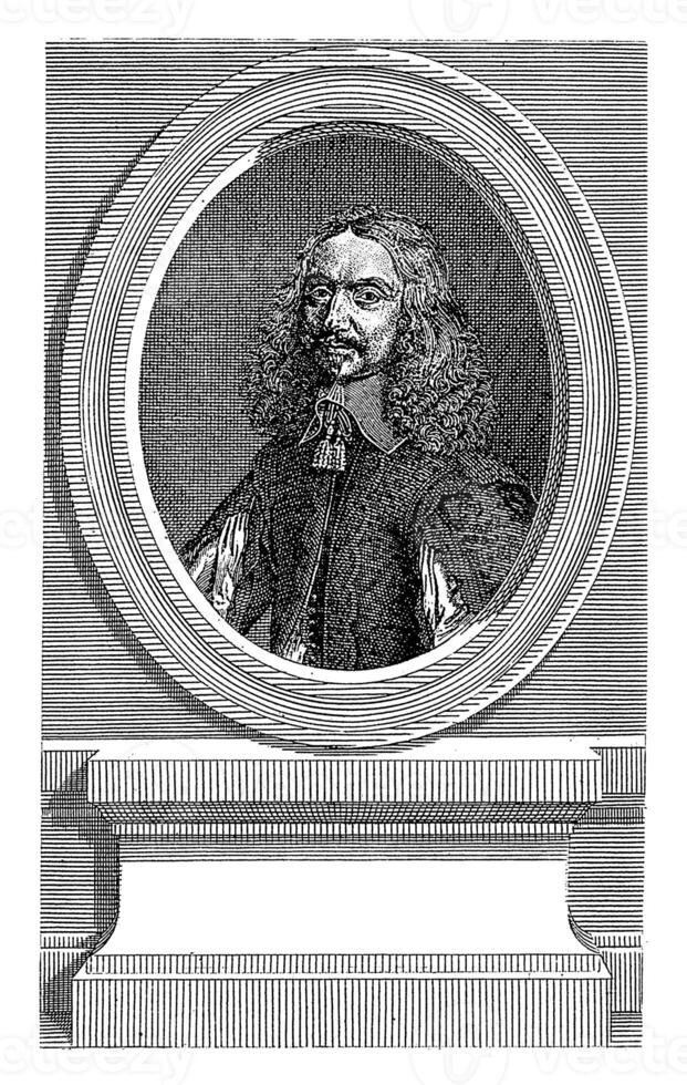 Portret van Vincent Voiture, Francois Robert Ingouf, after Philippe de Champaigne, 1778 - 1787 photo