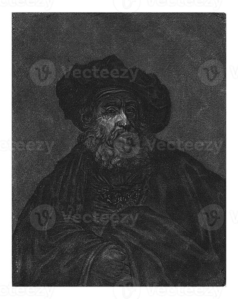 Old Man, possibly a Rabbi, Monogrammist BVH, after Rembrandt van Rijn, 1785 photo