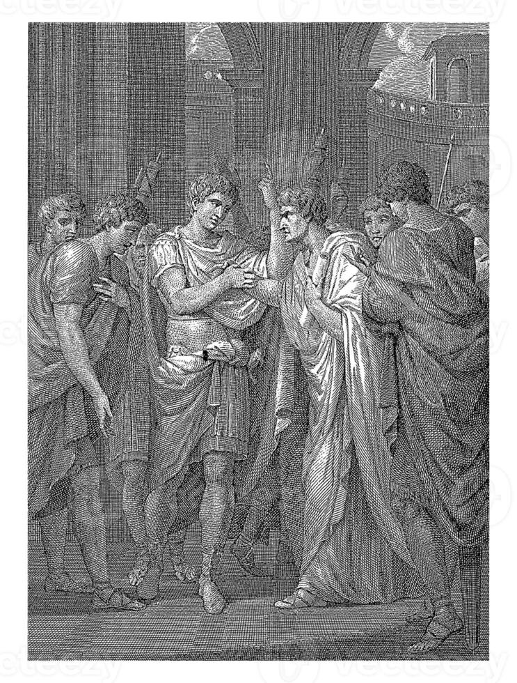 Germanicus being awakened at night in the army camp, Tommaso Piroli photo