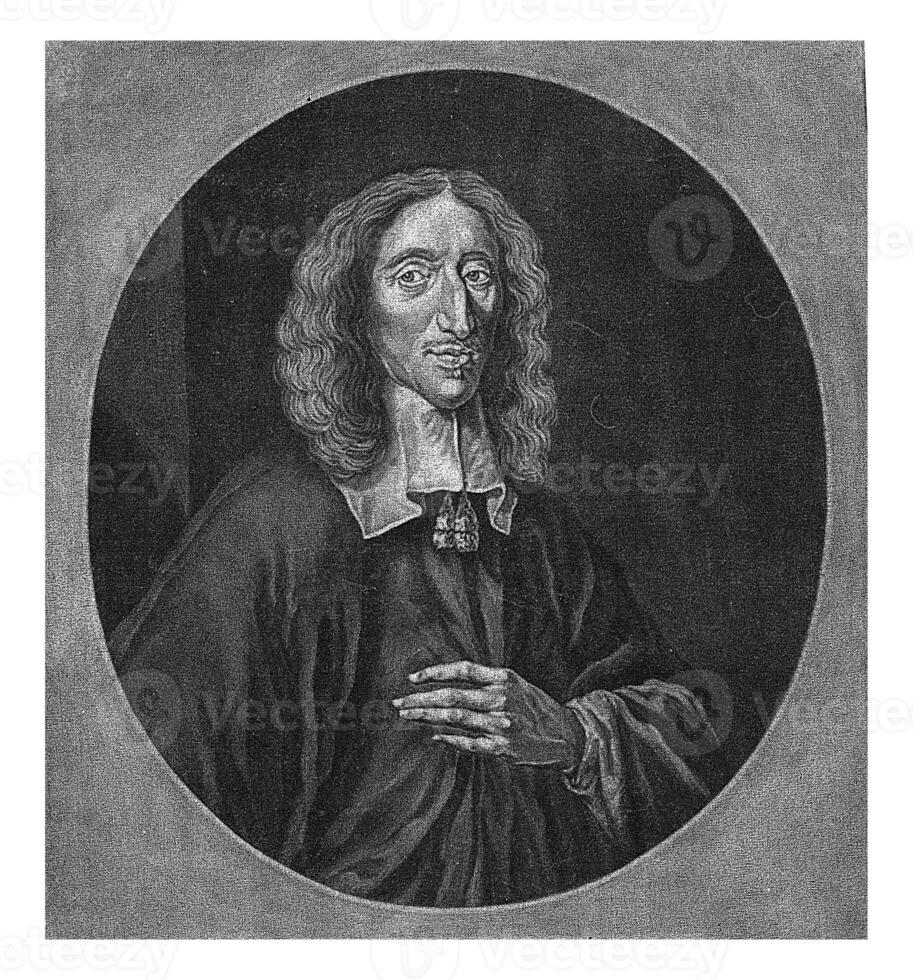 Portrait of Johan de Witt, Cornelis A. Hellemans, after Jan de Baen, 1660 - 1700 photo