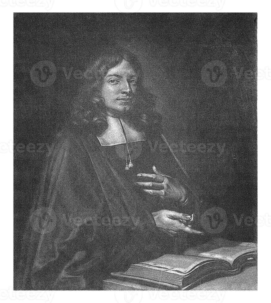 Portrait of Adriaan Wesel, Jacob Gole, 1685 - 1724 photo