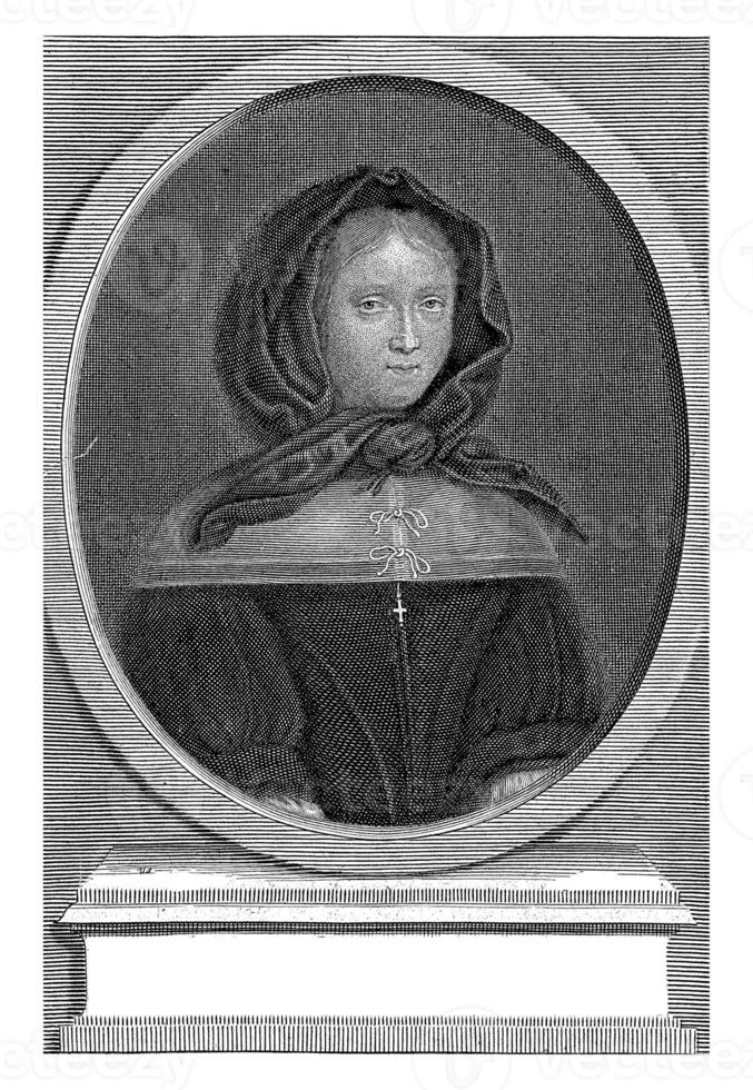 Portrait of Marie Helyot, Antoine Masson, 1683 photo