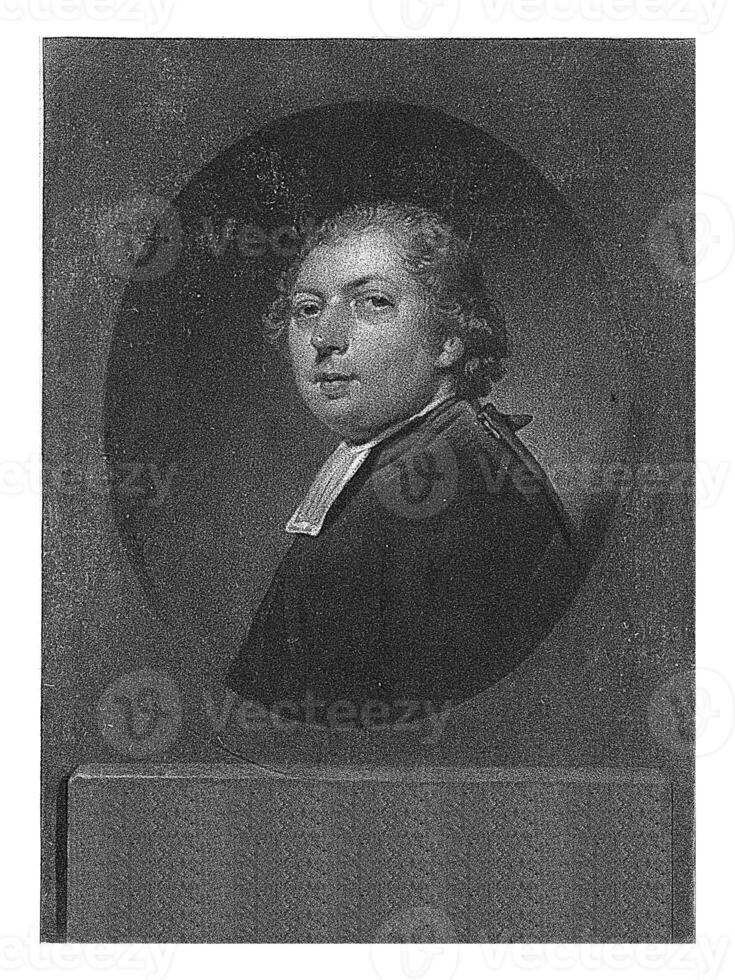 Portrait of the clergyman Jacobus Groeneveld, Charles Howard Hodges, 1795 photo