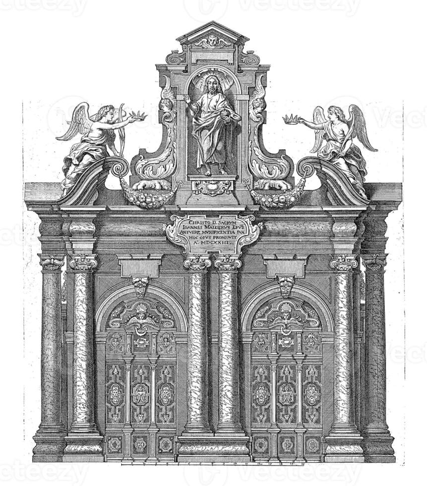 portal de un Amberes iglesia, vaquero Delaware la barra, 1625 - 1649 foto