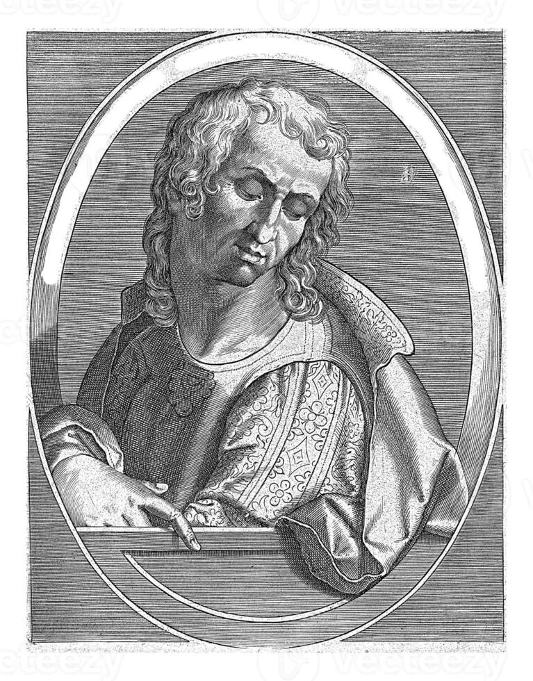 Haggai, Cornelis Galle I, after Jan van der Straet, 1613 photo