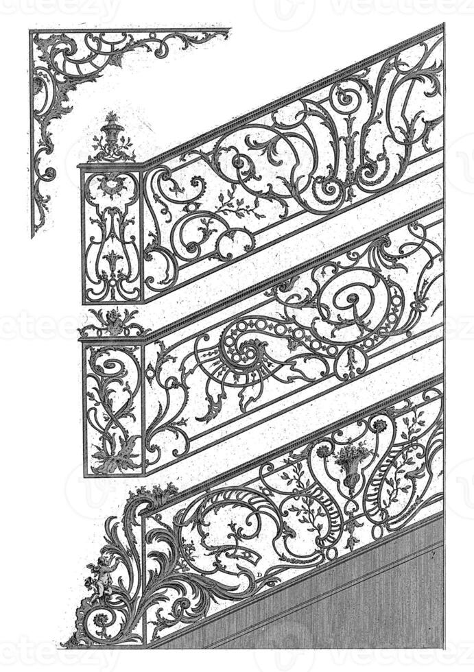 Stair gates, Carl Albert von Lespilliez, after Francois de Cuvillies Sr., 1745 photo