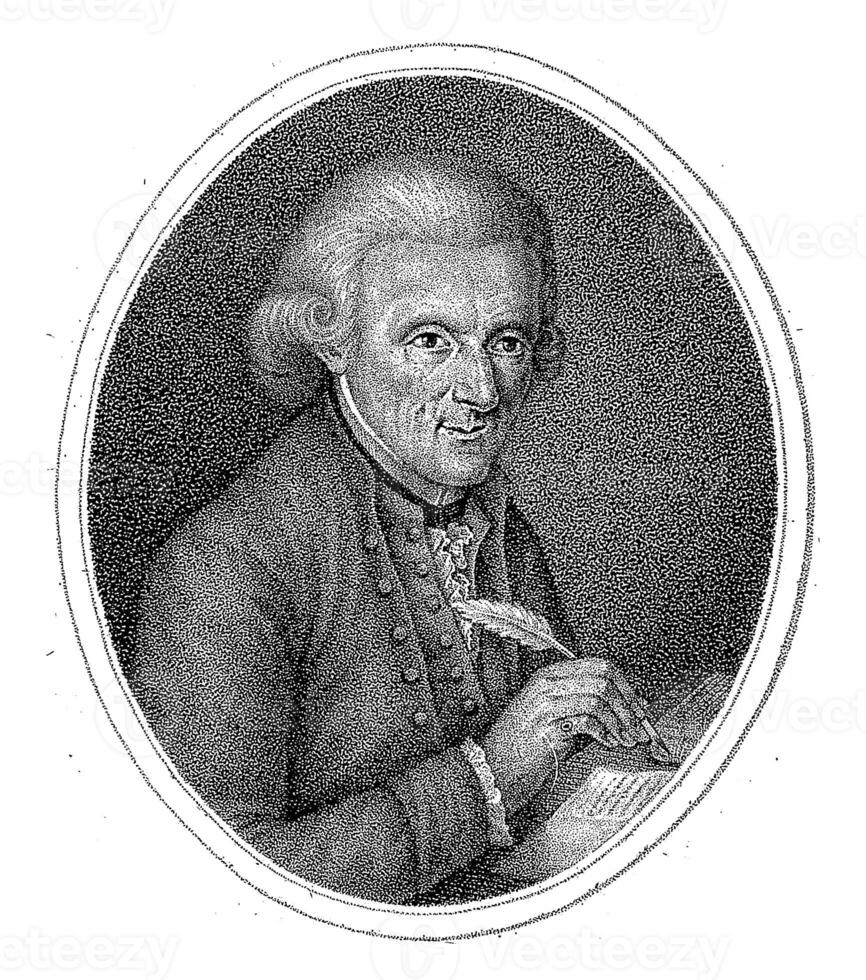 Portrait of poet Natale Dalle Laste, Gaetano Venzo, after Antonio Zanotti Fabris, 1780 - 1843 photo