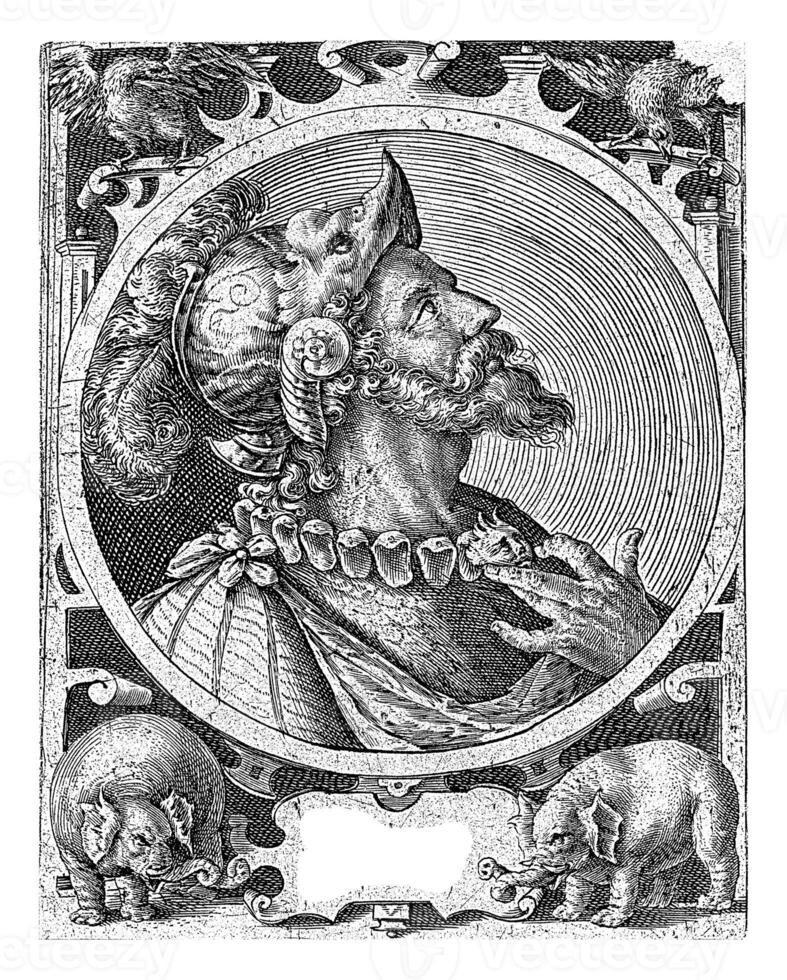 Hector of Troy as One of the Nine Heroes, Crispijn van de Passe I, 1574 - 1637 photo