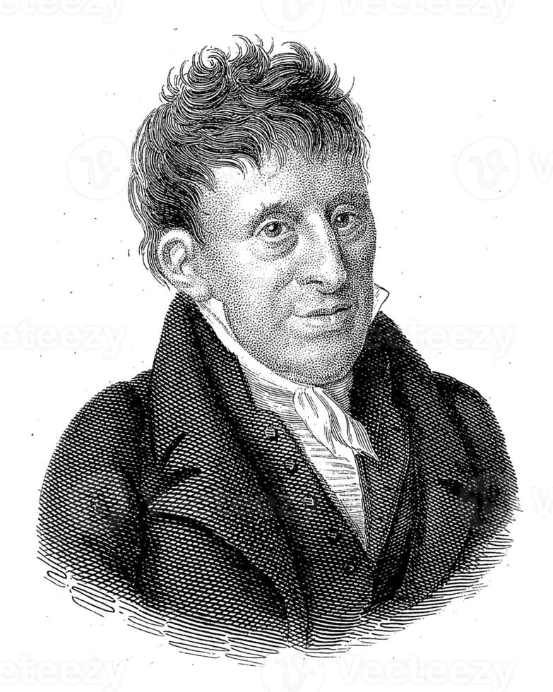 Portrait of Jan van Walre, Philippus Velijn, after Hendrik Willem Caspari, 1826 photo
