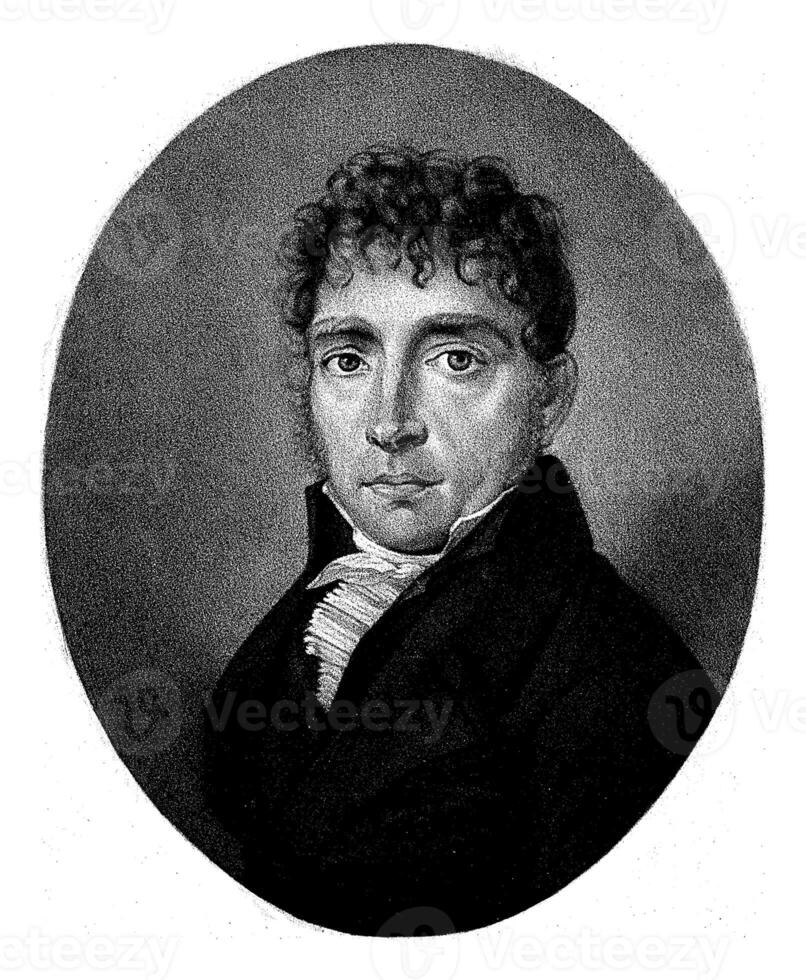 Portrait of A. Beeler, Frederik Christiaan Bierweiler, after Harmanus Langerveld, 1793 - after 1833 photo