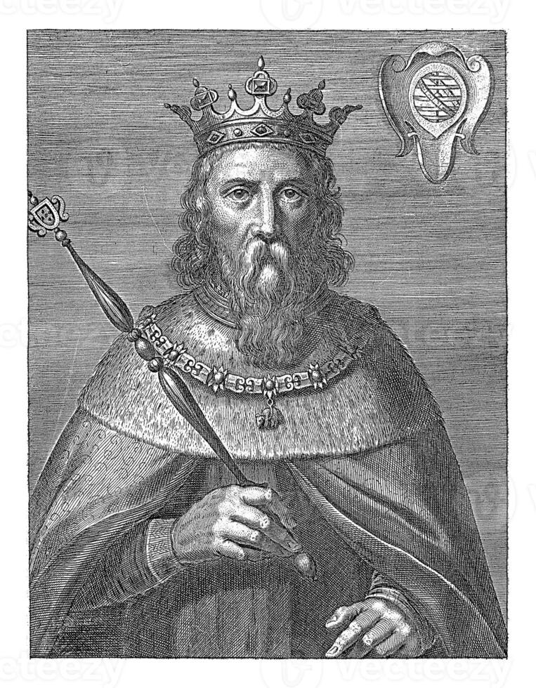 Portrait of King Emmanuel I of Portugal, Cornelis Galle I, 1621 photo