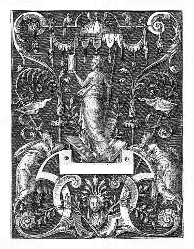 Arithmetic, Etienne Delaune, after Marcantonio Raimondi, 1528 - 1583 photo