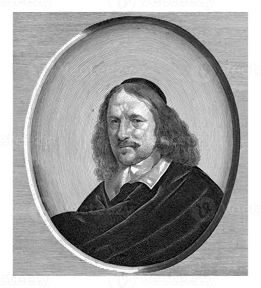 Portrait of Jacob van der Burgh, Pieter Holsteyn II, after Gerard ter Borch II, c. 1624 - 1673 photo