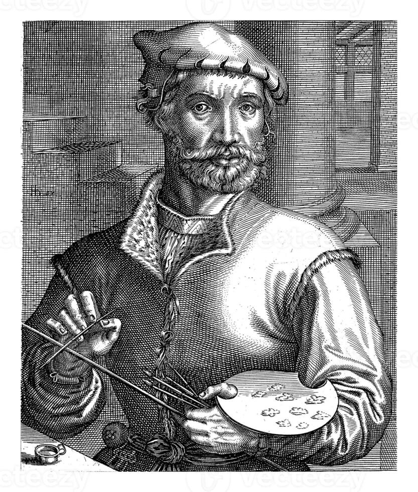 Portrait of Pieter Coecke van Aelst, Hendrick Hondius I, 1610 photo