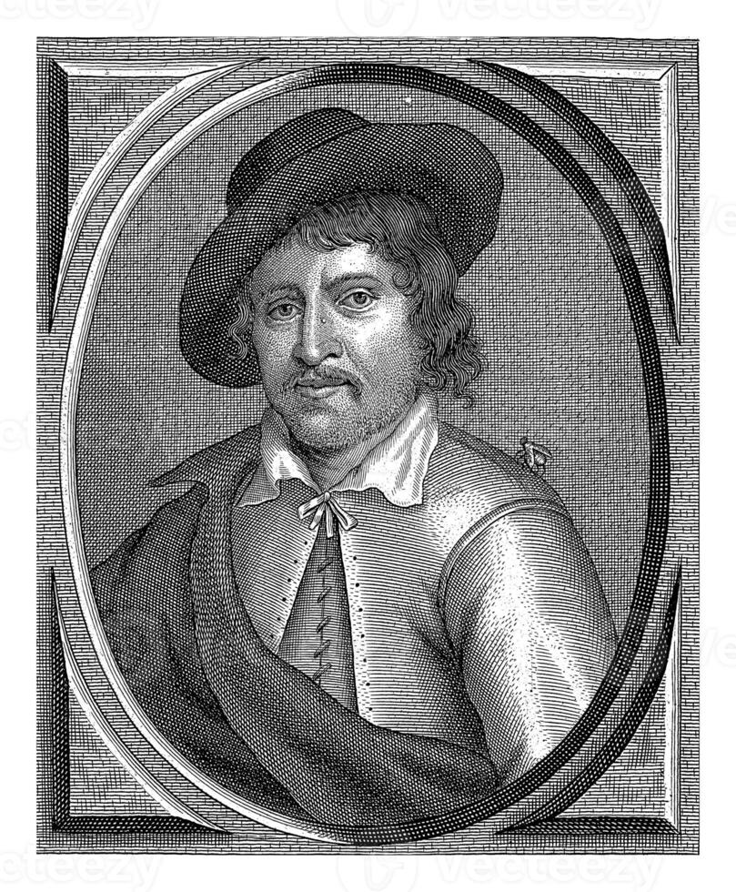 retrato de livino camioneta zeele, cornelis meyssens, 1650 - 1660 foto