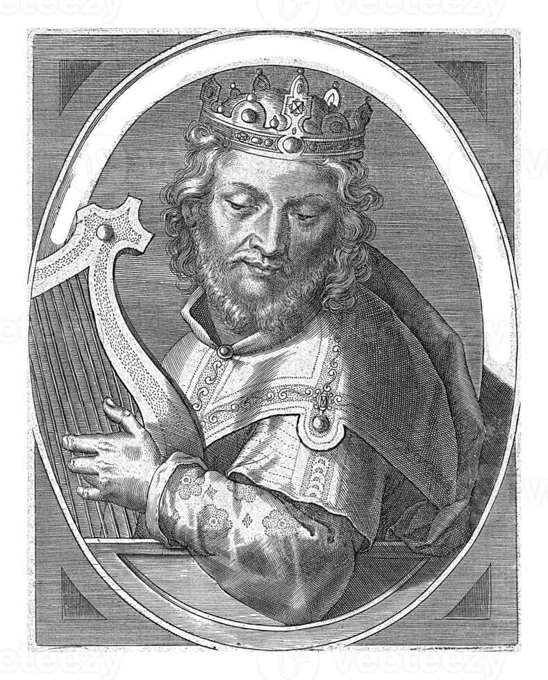 David, Cornelis Galle I, after Jan van der Straet, 1613 photo