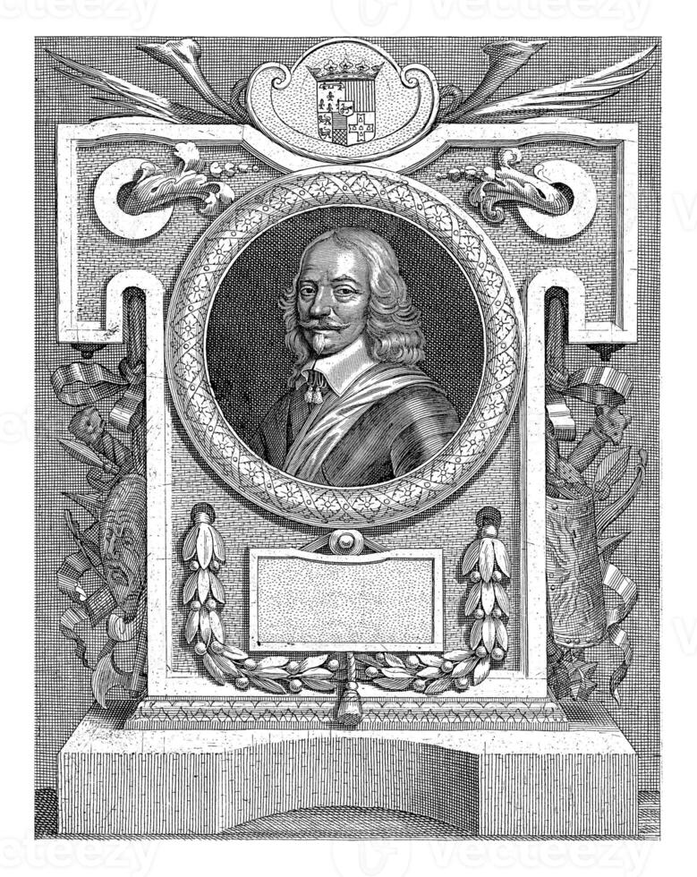 Portret van Francois de L'Hopital, Johannes Valdor II, 1649 photo