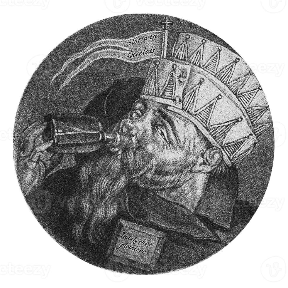 monje como carnaval Príncipe, jacob gol, después cornelis Dusart, 1693 - 1700 foto