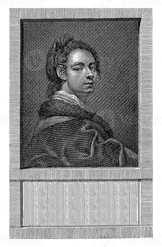 Portrait of painter Ismael Mengs, Bartolommeo Follin, after Ismael Mengs, 1740 - 1808 photo