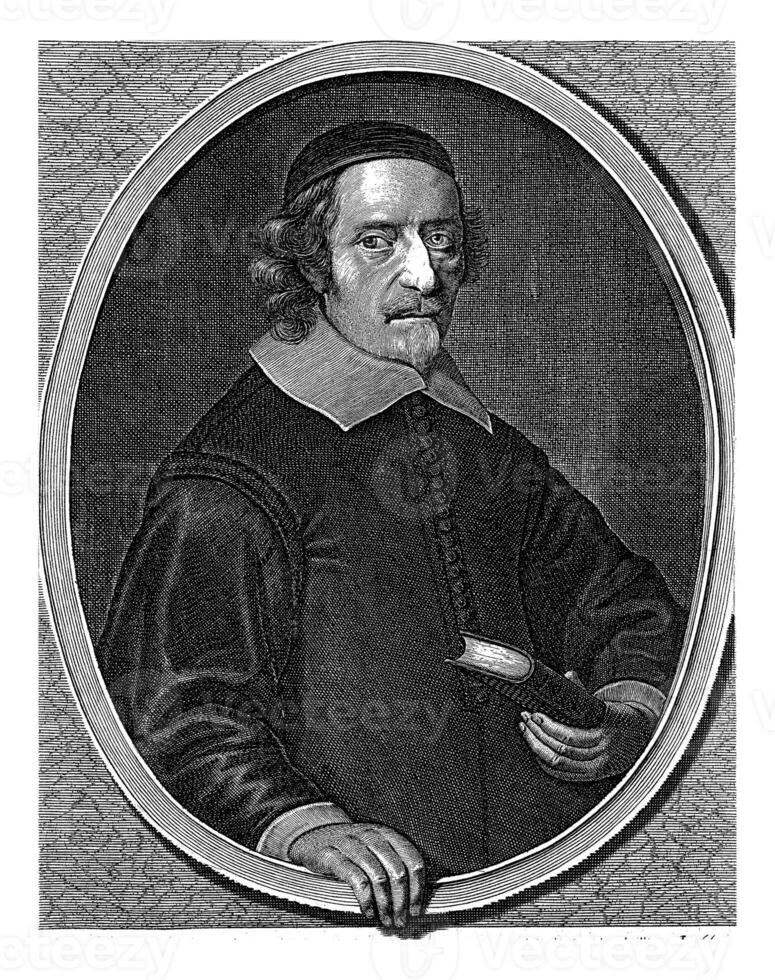 Portrait of Henricus Nicolai, Willem Hondius, after Andreas Gertner, 1650 photo
