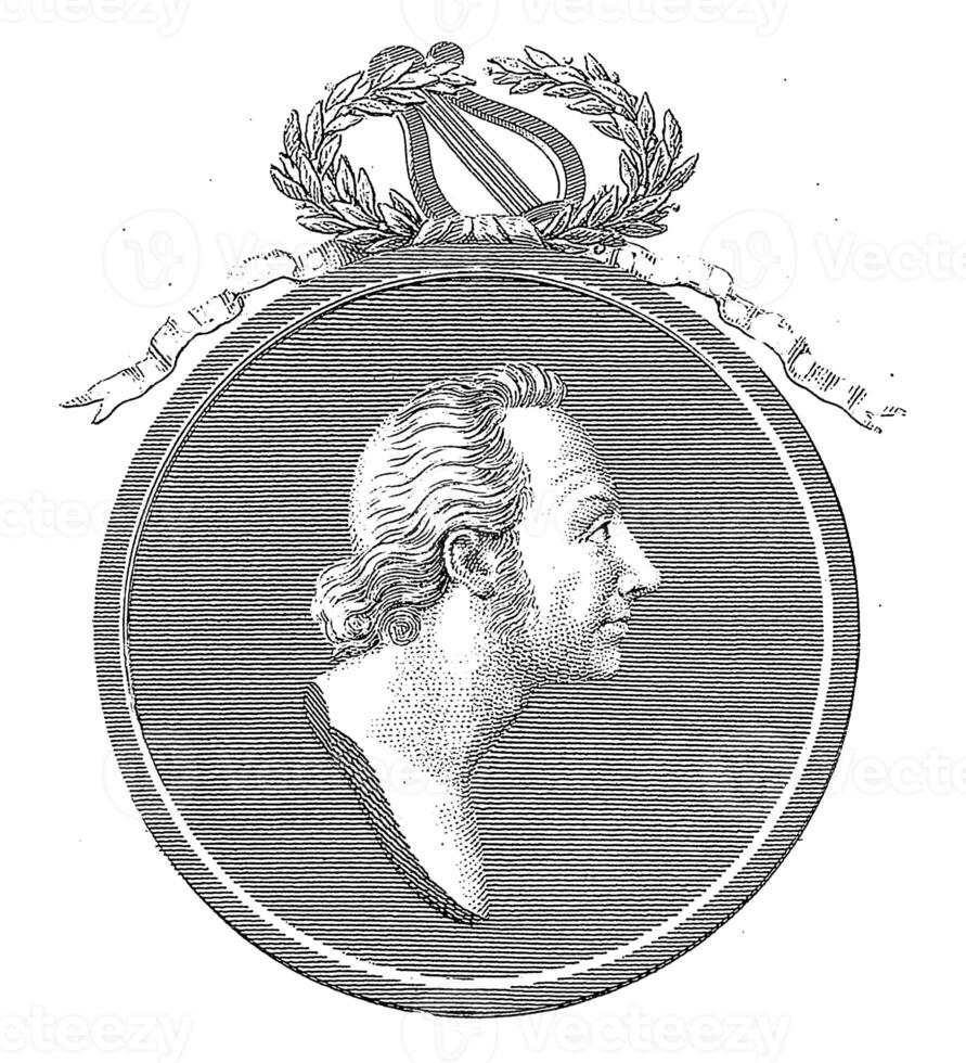 Portrait of poet Giovanni Fantoni, Raphael Morghen, after Francesco Tenderini, 1822 photo