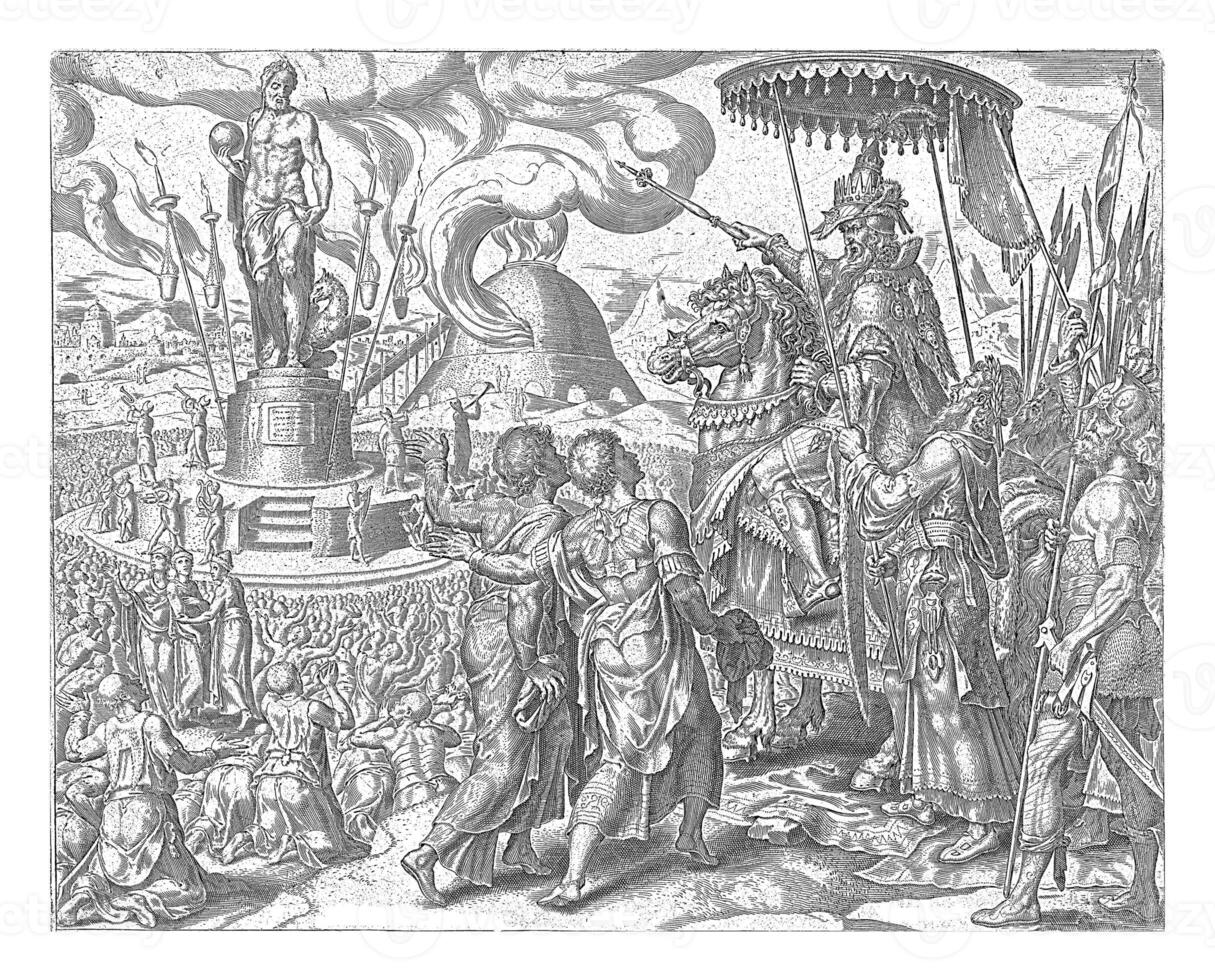 Nebuchadnezzar accuses Shadrach, Meshach and Abednego, Philip Galle photo