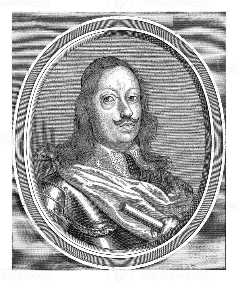 Portrait of Ferdinando II de' Medici, Cornelis Meyssens, after Adriaen van Bloemen, 1670 - 1674 photo