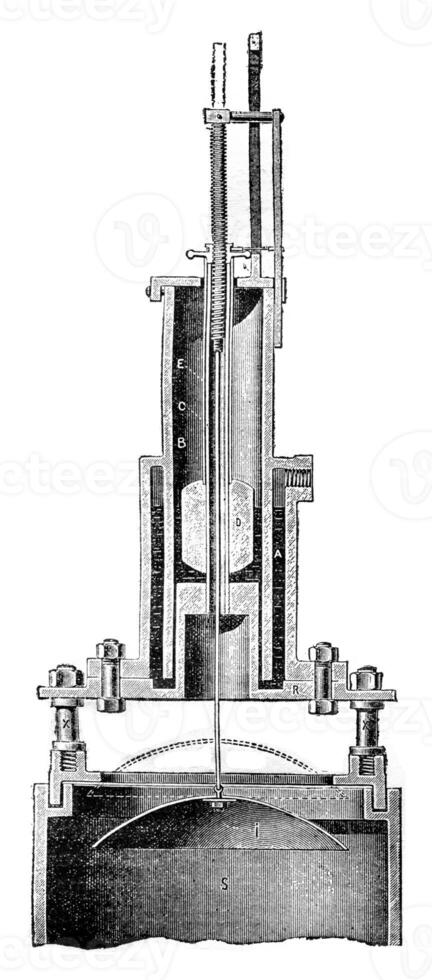 Regulator Simplex, vintage engraving. photo