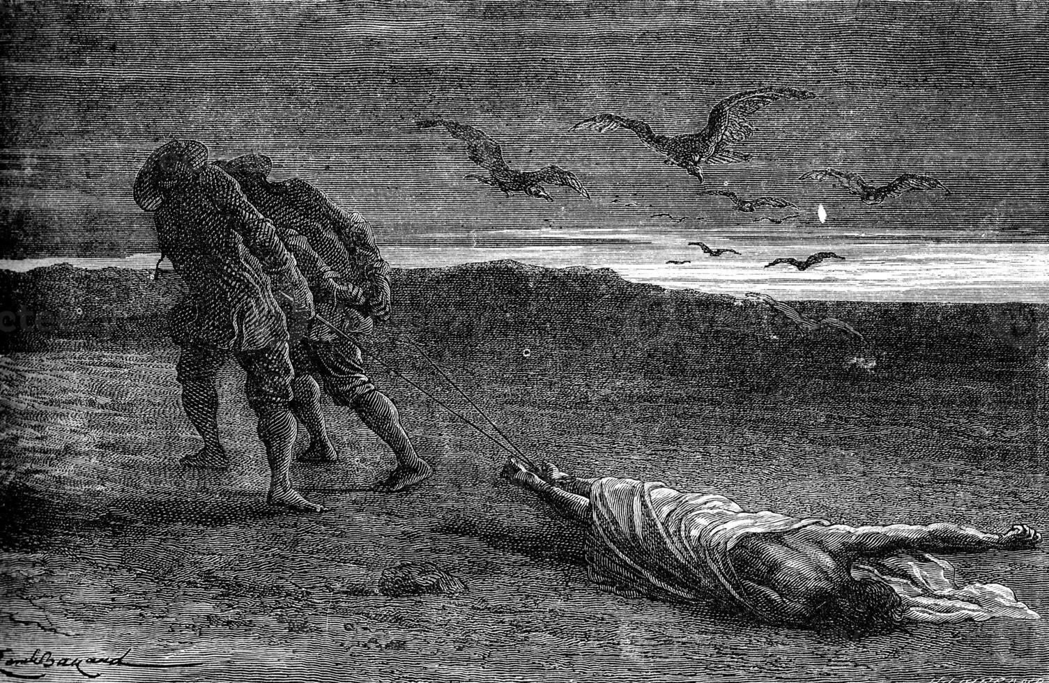 The Gemoniae, vintage engraving photo