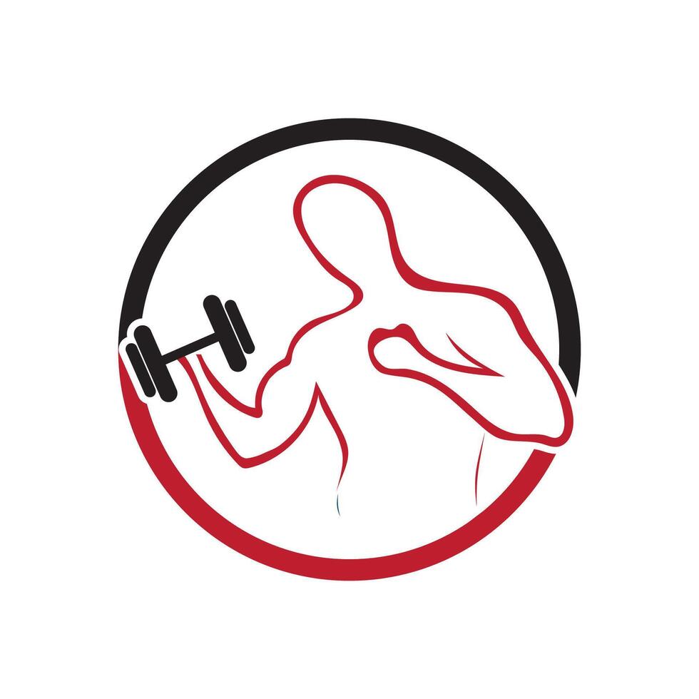 fitness logo and symbol vector