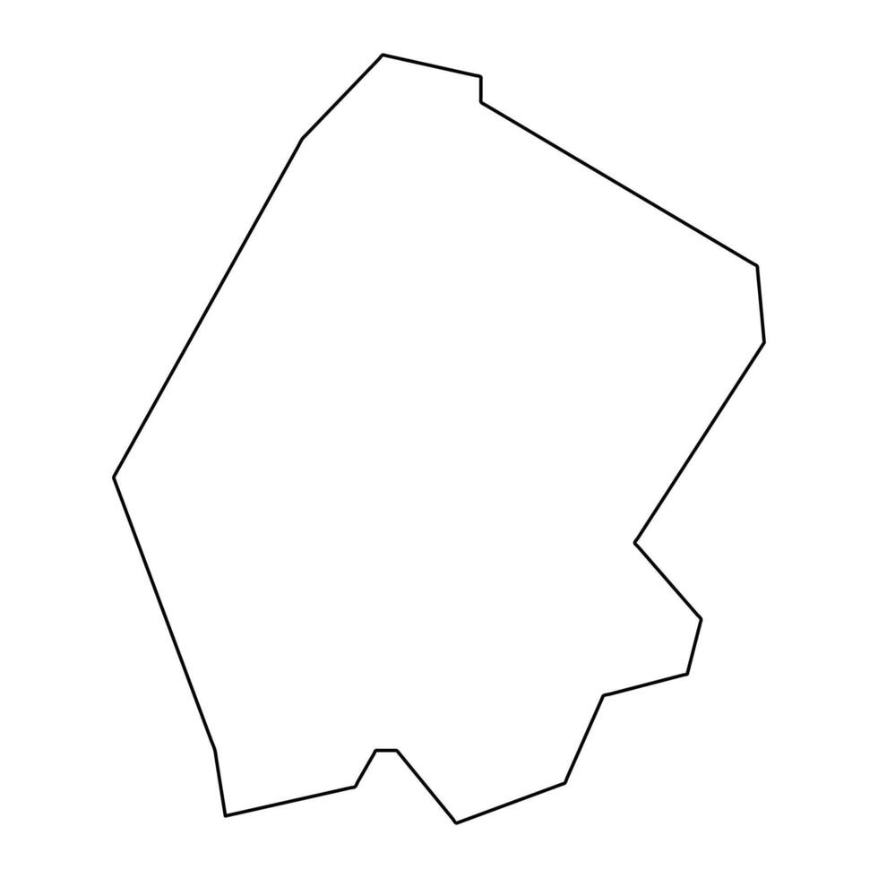 Gok State map, administrative division of South Sudan. Vector illustration.