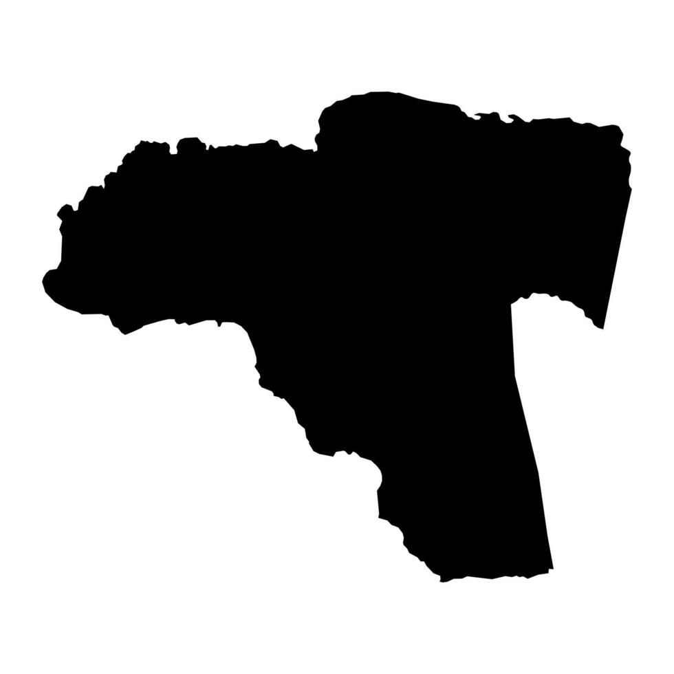 Cornwall County map, administrative division of Jamaica. Vector illustration.