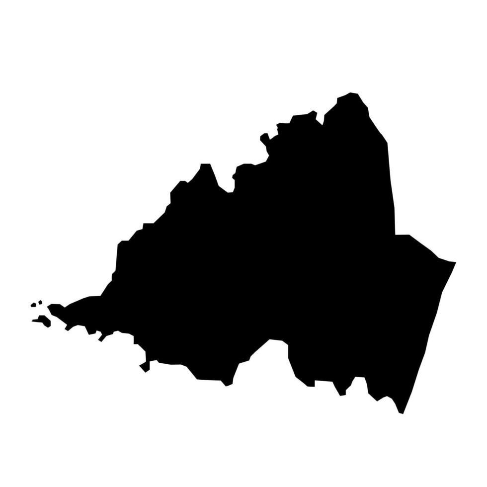 Lealataua County map, administrative division of American Samoa. Vector illustration.