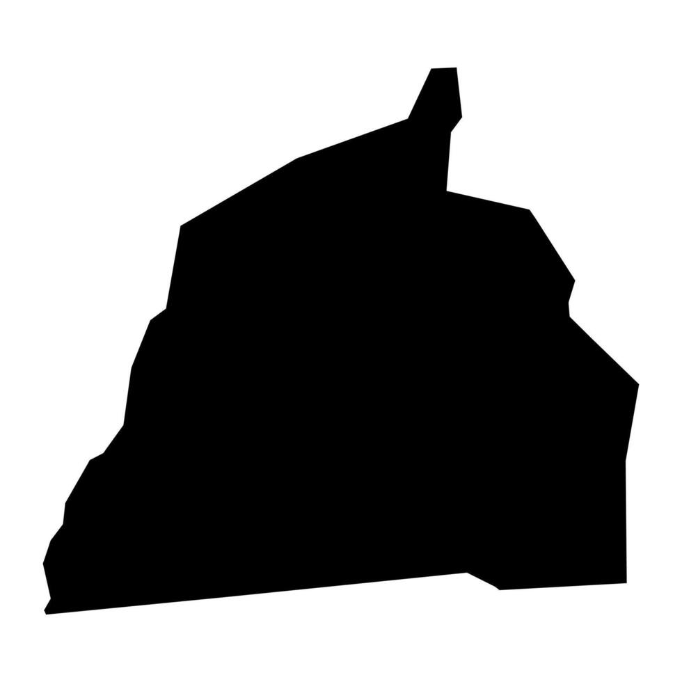 Wau State map, administrative division of South Sudan. Vector illustration.
